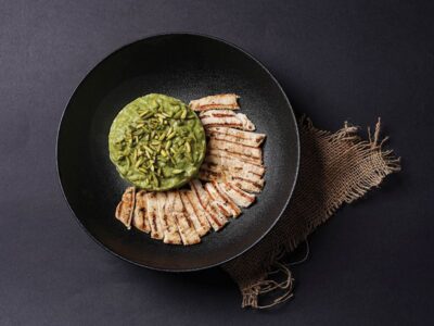 CHICKEN LEMON GREEN RISOTTO